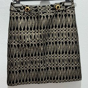 gold & black Milly skirt size 2 GUC
